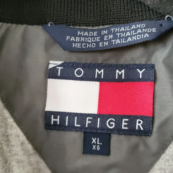 Tommy Hilfiger Gray Nylon Jacket Size XL Vintage - Picture 5 of 10
